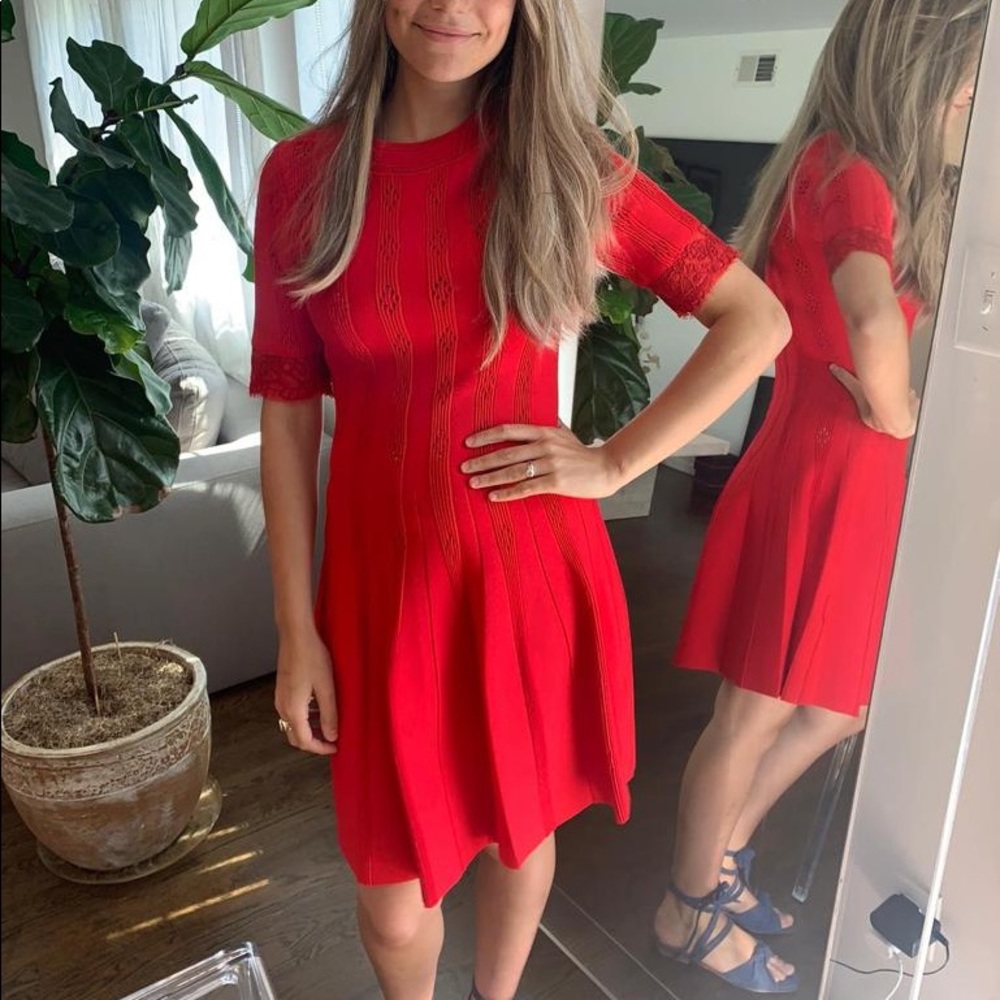Women’s Sandro Dress, size Small, red color, never worn